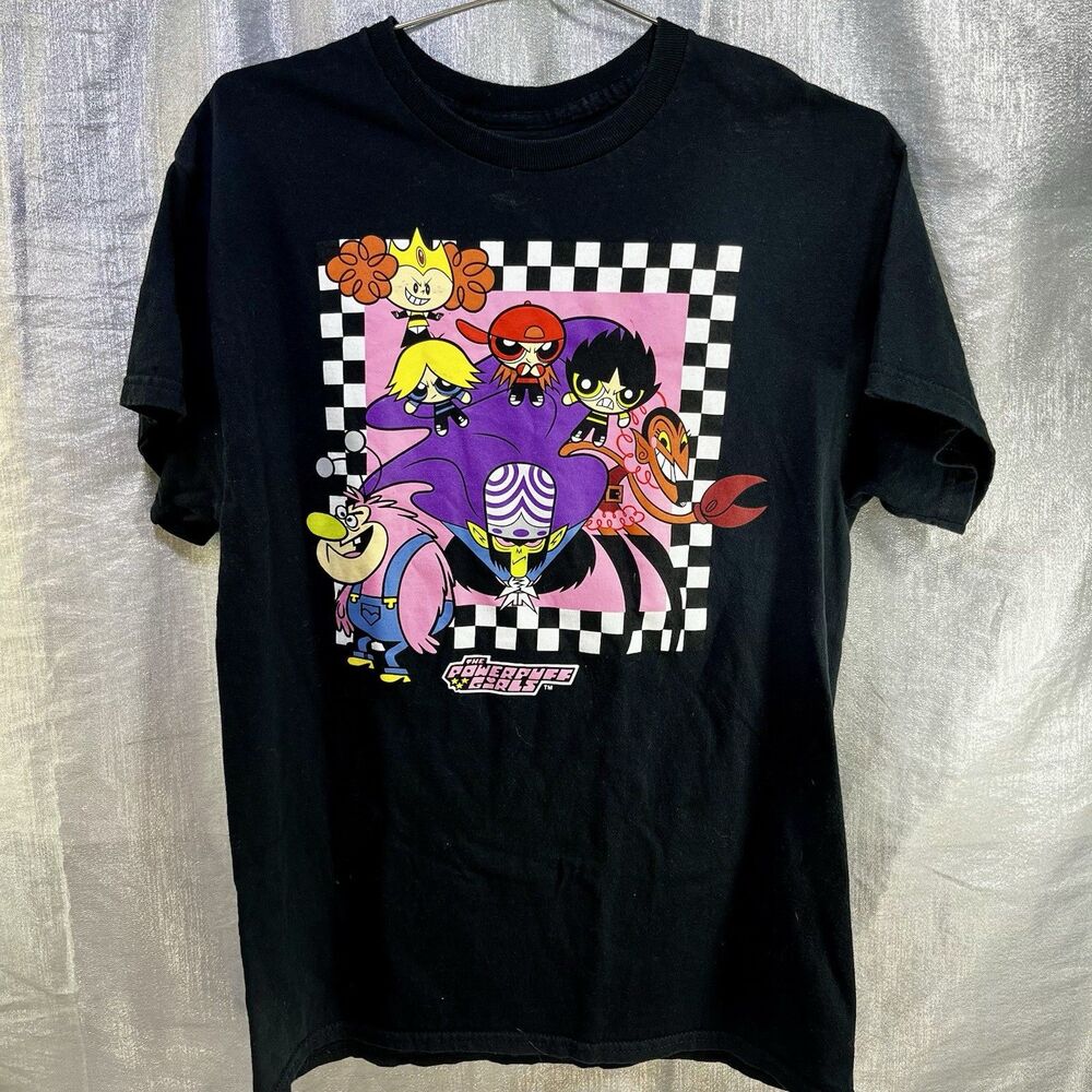 Cartoon Network POWERPUFF GIRLS Graphic T SHIRT SIZE M - 100% Cotton